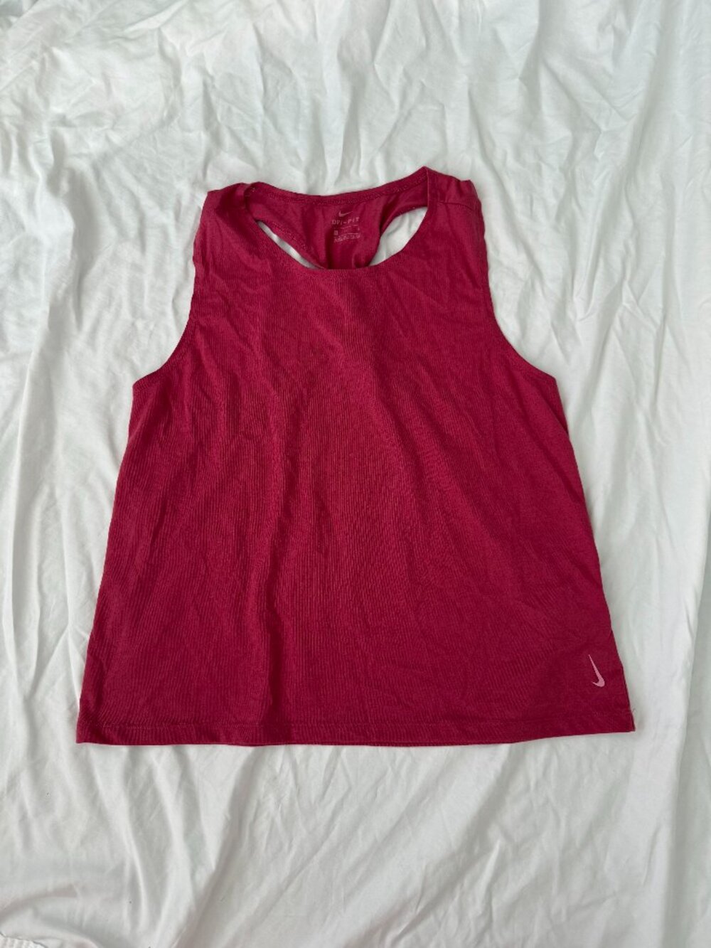 Nike Dri-FIT Pink Racerback Workout Tank Top Women's Athletic Gym Activewear